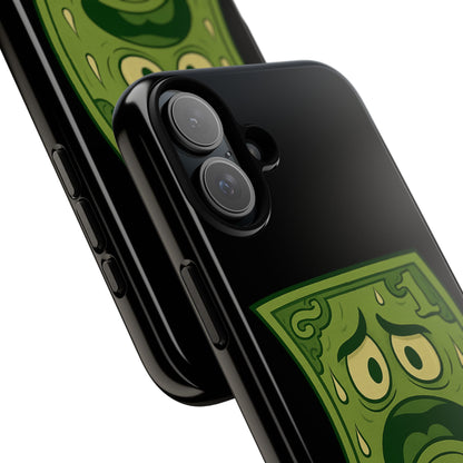 Phone Case — Funny Traumatized Dollar Bill Design ("I'm not dirty, I'm just traumatized")
