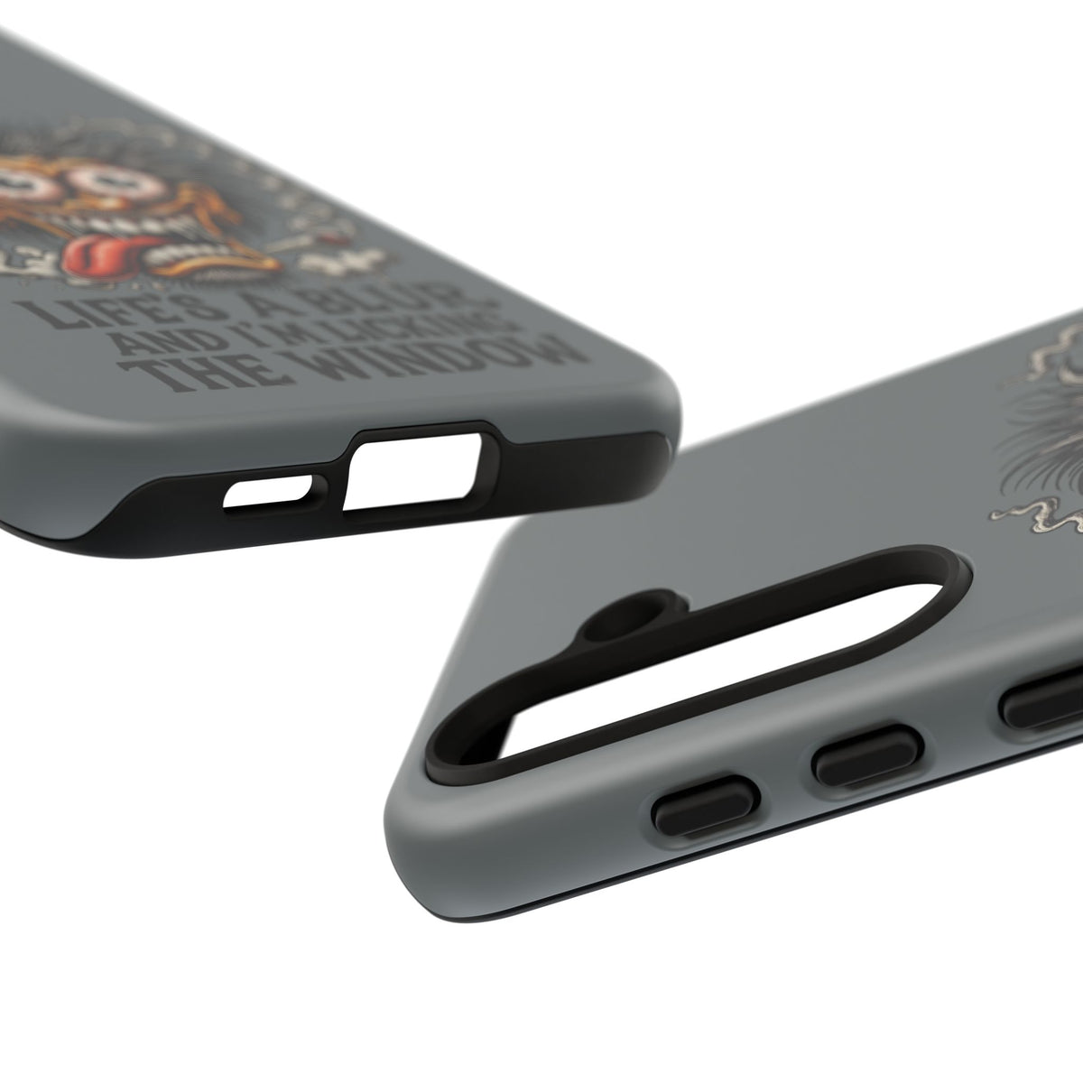 Phone Case — 'Life's a Blur and I'm Licking the Window' Funky Monster Graphic