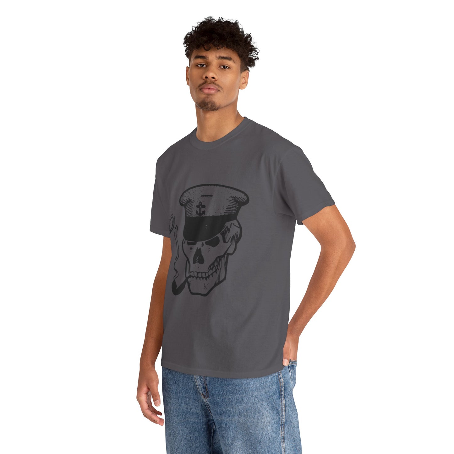 Dead Admiral Skull – Smoking Sailor Skeleton Tee