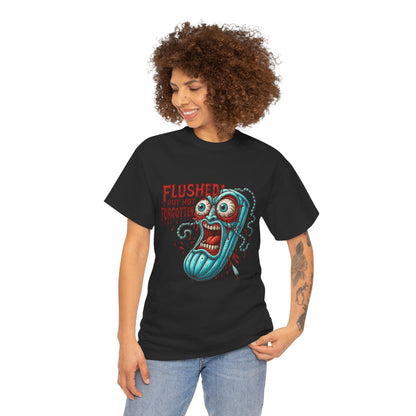 Flushed But Not Forgotten – Horror Tampon Tee