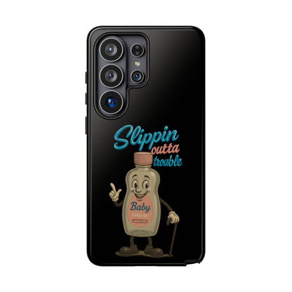 Phone Case — Retro 'Slippin Outta Trouble' Baby Bottle Design