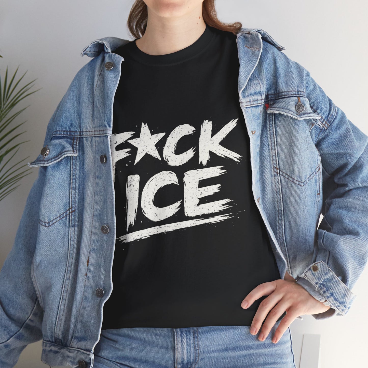 Fuck ICE T-Shirt | Protest Political Statement, Grunge Text Design