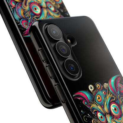 Psychedelic Mischief Phone Case — Colorful Grinning Monster Design
