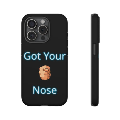 Got Your Nose Phone Case — Funny Neon Fist Design