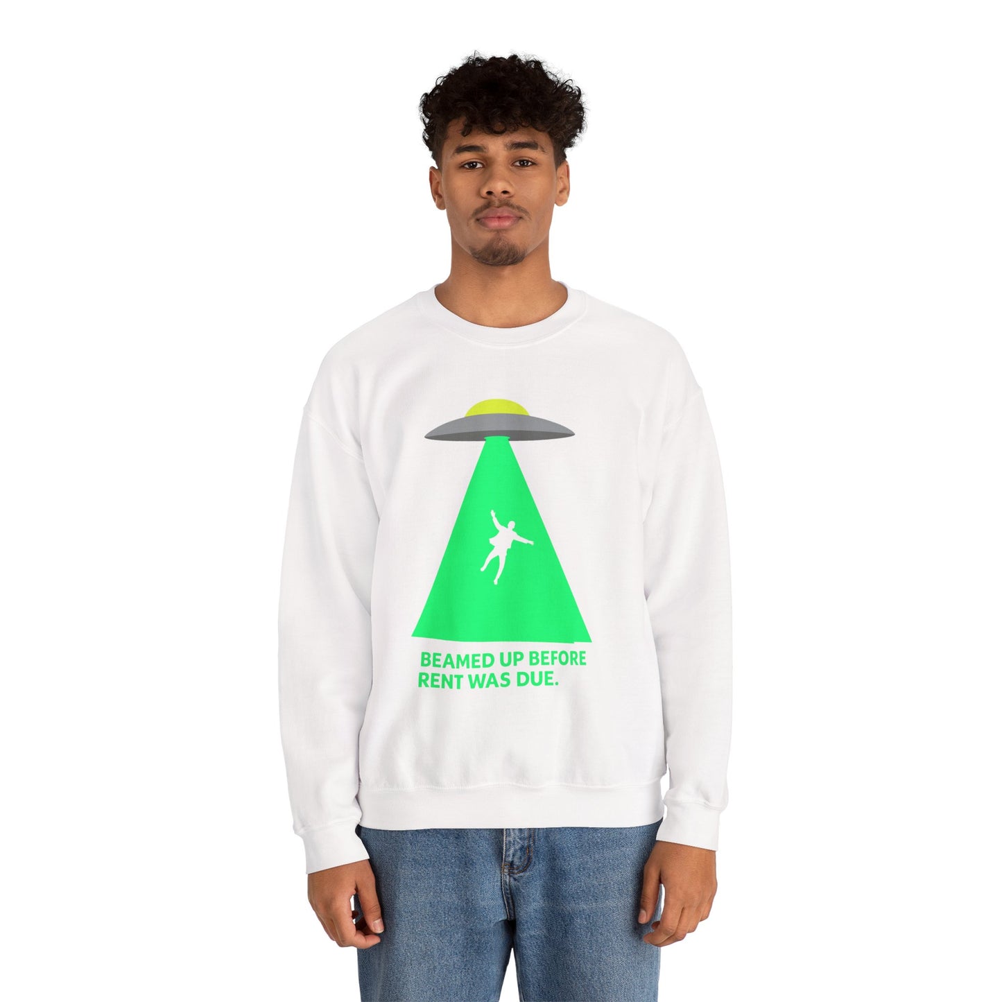 Beamed Up Rent-Dodger Crewneck Sweatshirt