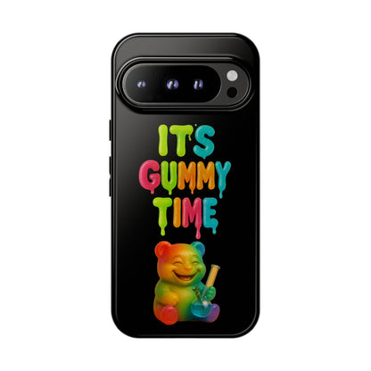 Phone Case — "It's Gummy Time" Rainbow Gummy Bear Protective Cover