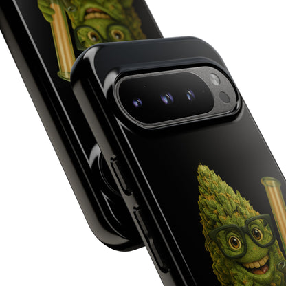 Phone Case — "Educated. Medicated. Elevated." Cute Bud Scientist Design