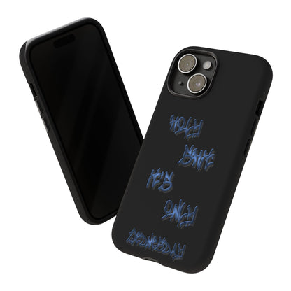 Phone Case — Blue Neon Graffiti "Tough Cases" Protective Cover