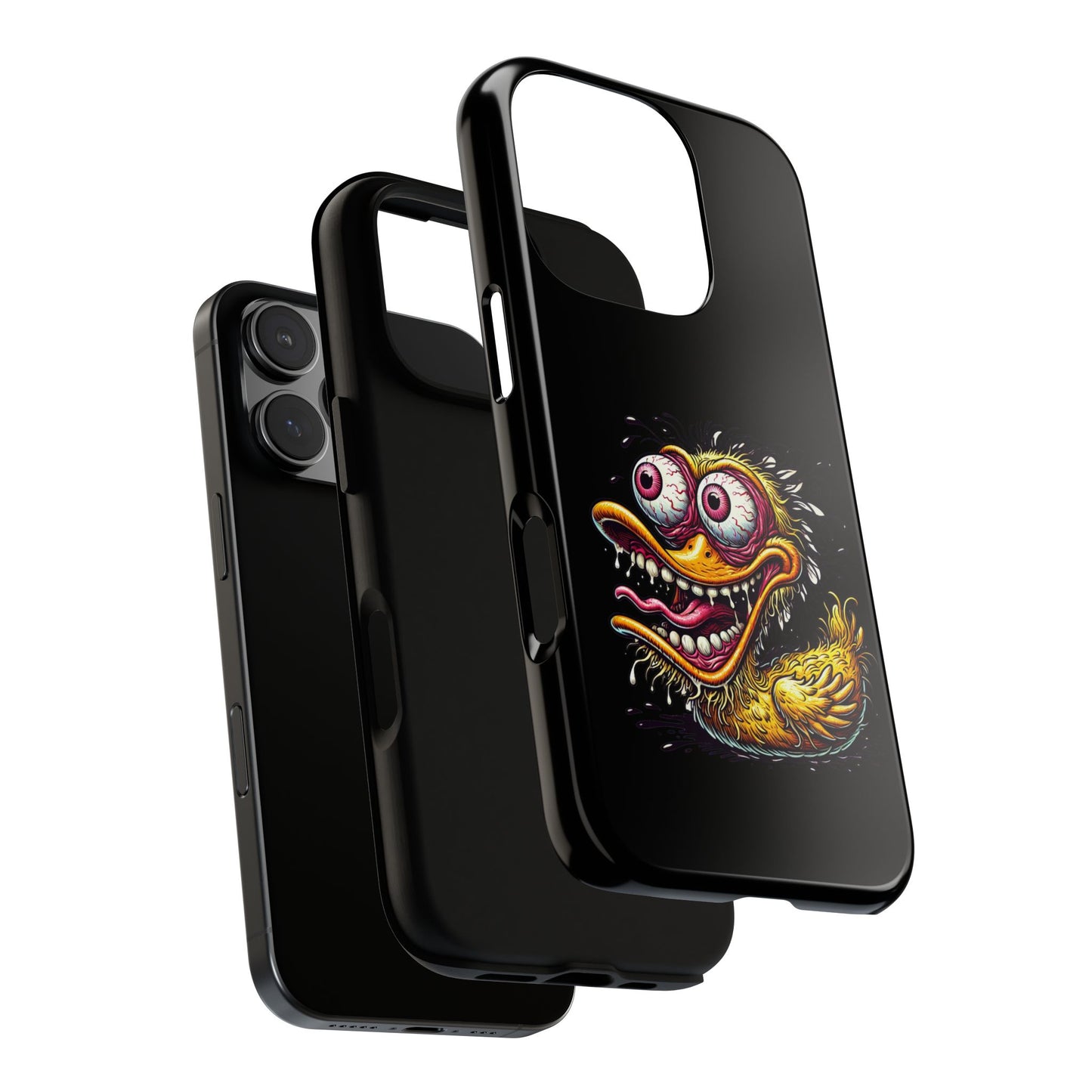 Duck Monster Phone Case — Crazy Cartoon Eye Duck Shock Design Tough Case
