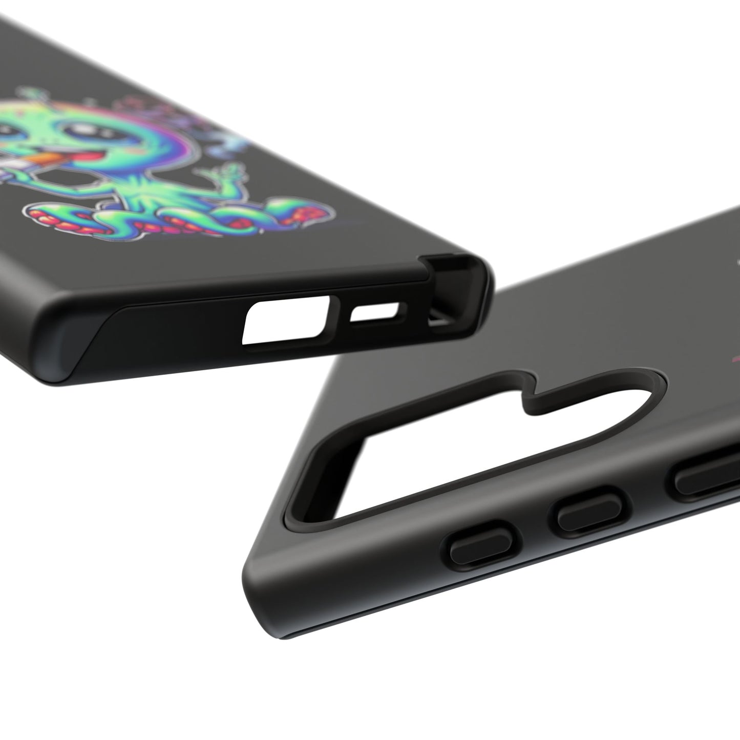 Alien Smoking Rainbow Joint Phone Case — Cute Psychedelic Cannabis iPhone Cover