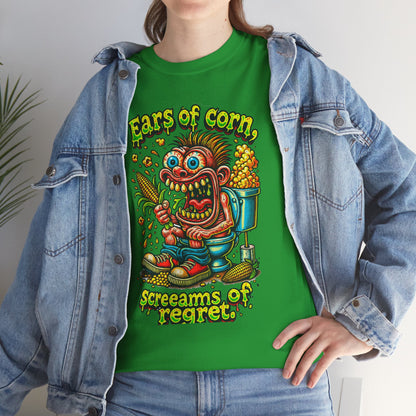 Ears of Corn Screams of Regret T-Shirt | Corn Monster Graphic Tee