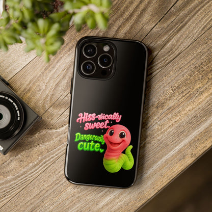 Phone Case — "Hiss-tically Sweet, Dangerously Cute" Worm Design