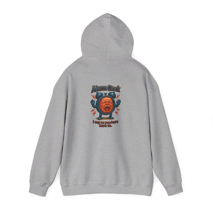Angry Baby Graphic Hoodie - "Alram Clock" Retro Illustration Pullover