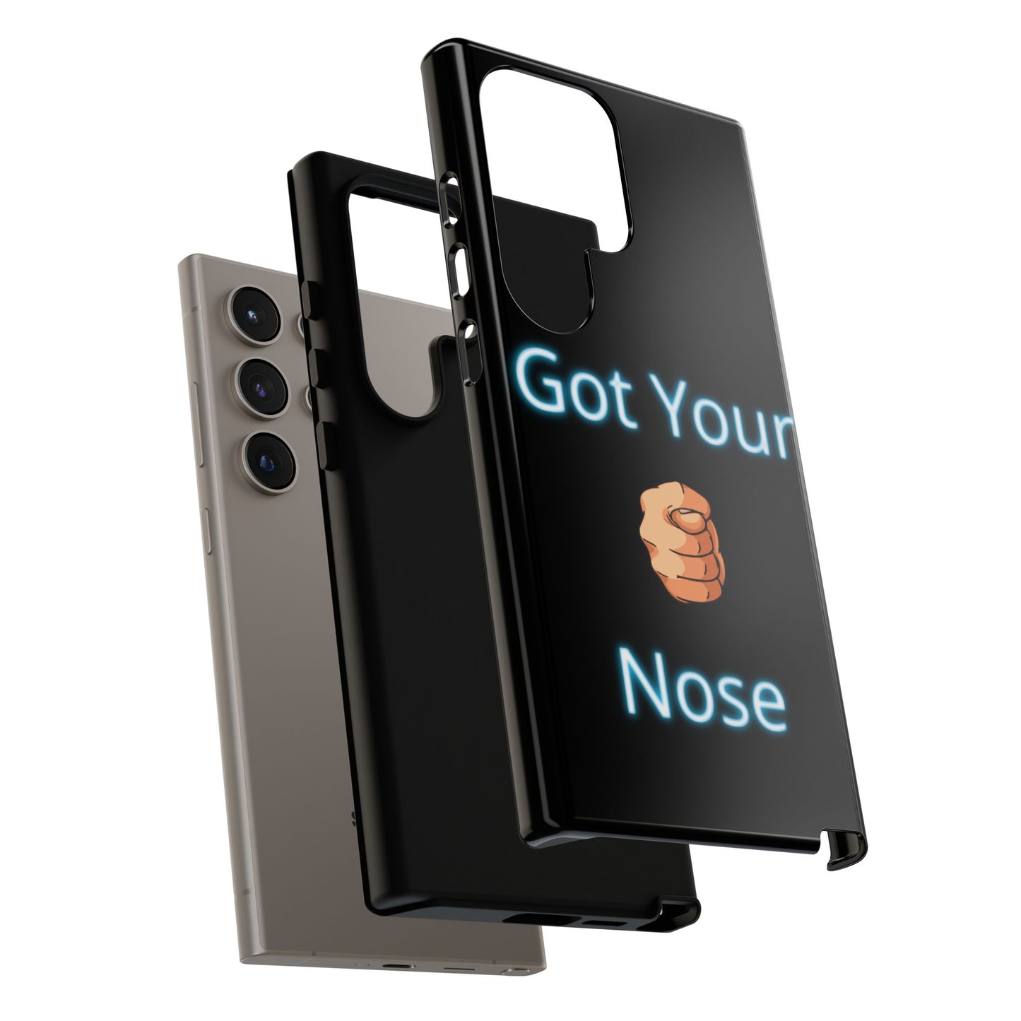 Got Your Nose Phone Case — Funny Neon Fist Design