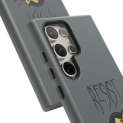 Resist Angry Penguin Phone Case — Protective iPhone Case with Bold Cartoon Design