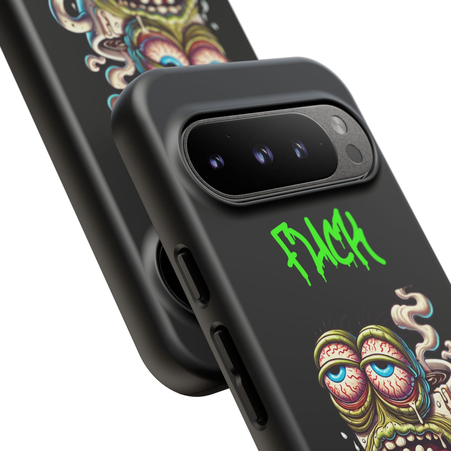 Phone Case — "F*** Monday" Grotesque Coffee Monster Shock Art
