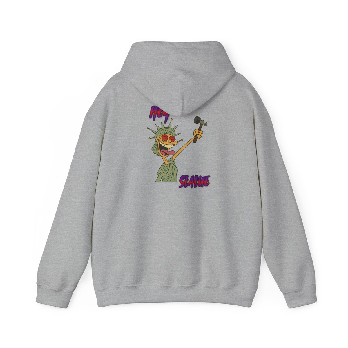 Statue of Liberty Cartoon Hoodie – 'Party Statue' Funny NYC Pride Sweatshirt
