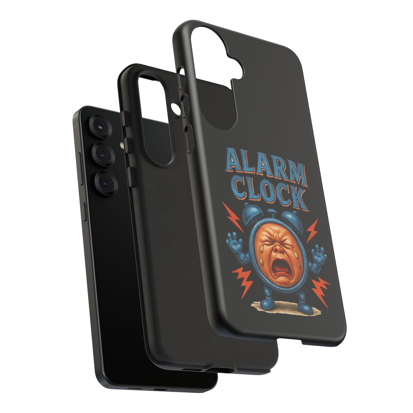 Phone Case — "Alarm Clock" Retro Screaming Clock Protective Cover