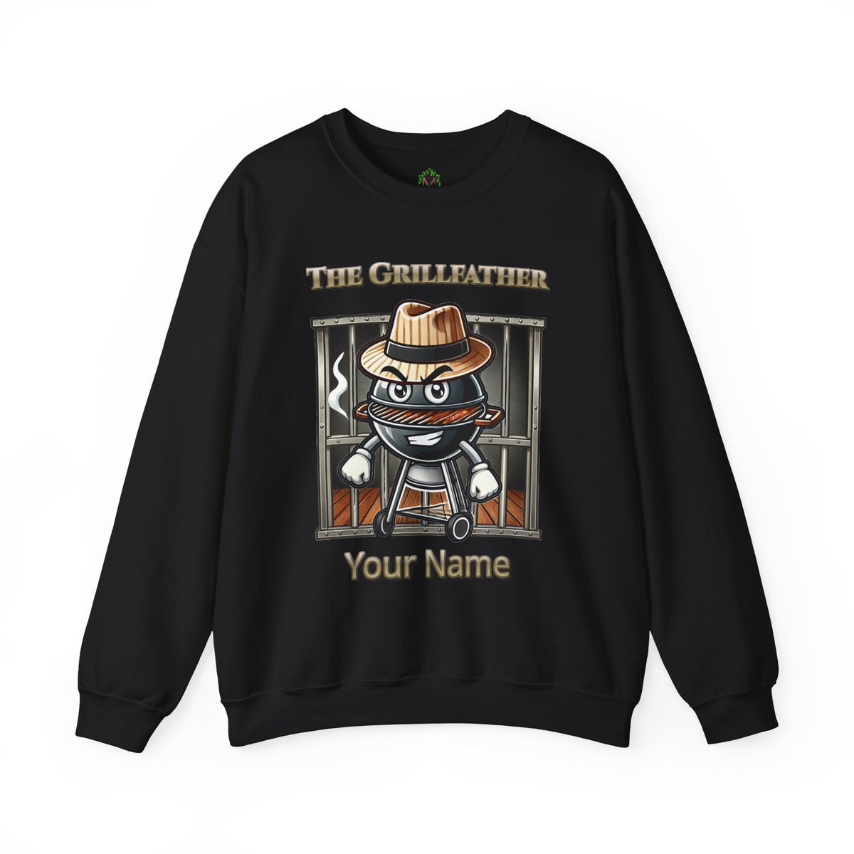 The Grillfather – Charcoal Crewneck Sweatshirt