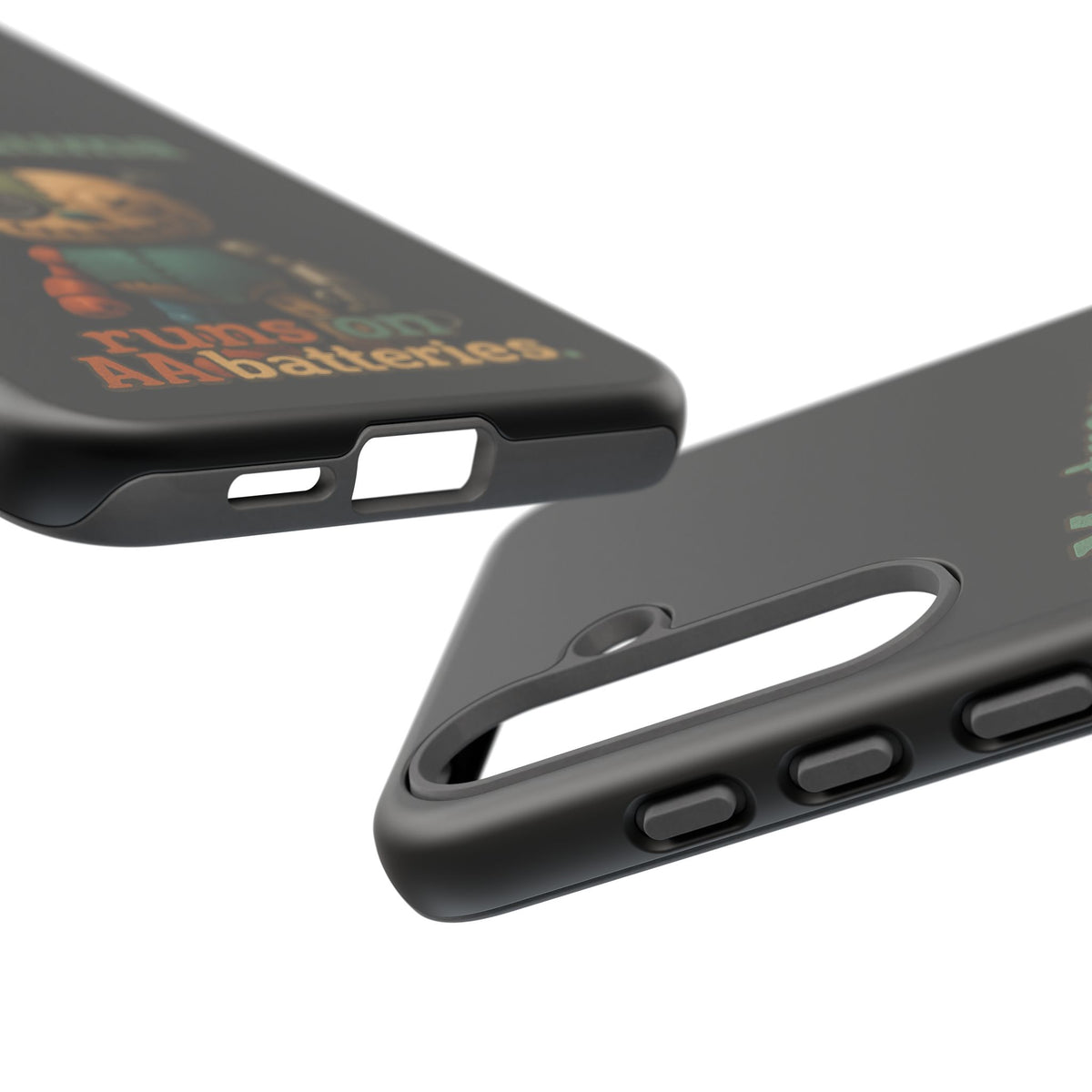 Phone Case — 'My Trauma Runs on AA Batteries' Creepy Voodoo Teddy Protective Cover