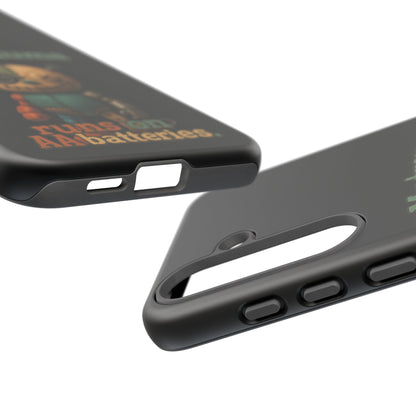 Phone Case — 'My Trauma Runs on AA Batteries' Creepy Voodoo Teddy Protective Cover