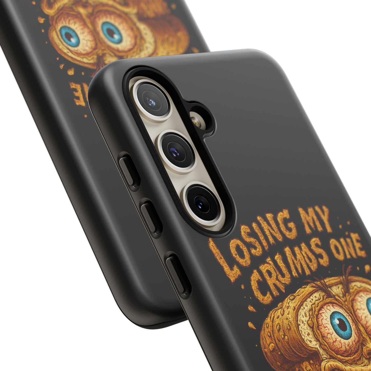 Phone Case — "Losing My Crumbs One Thought at a Time" Funny Retro Bread Illustration