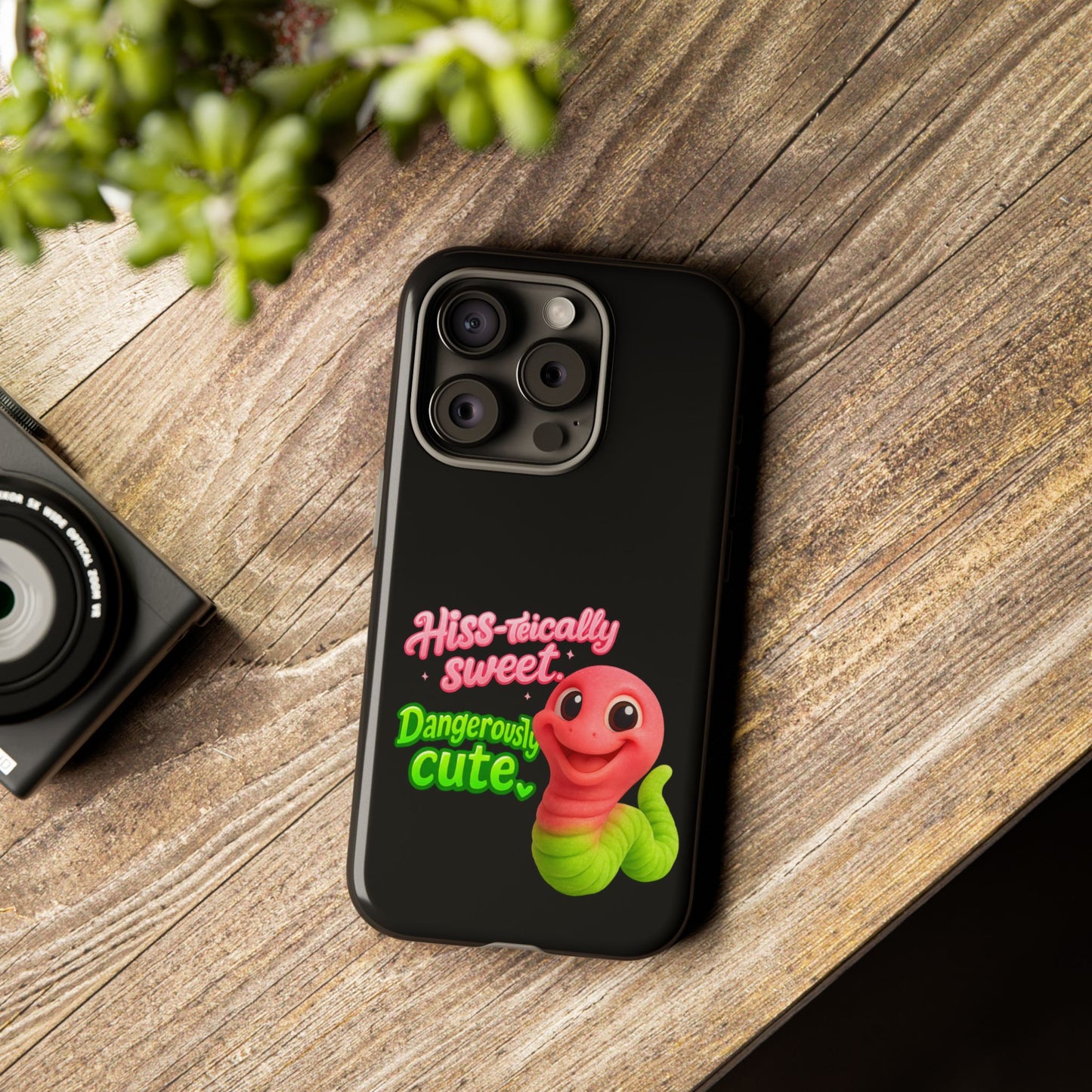 Phone Case — "Hiss-tically Sweet, Dangerously Cute" Worm Design