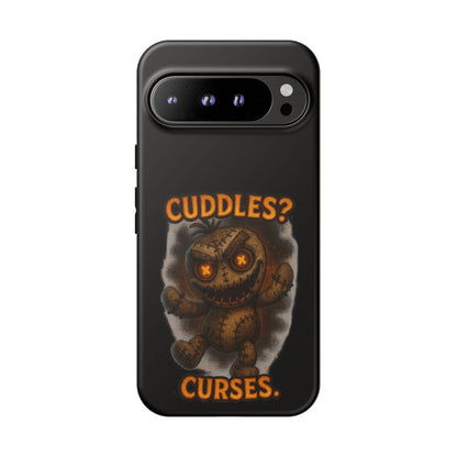 Phone Case — 'Cuddles? Curses.' Voodoo Doll Gothic Protective Case