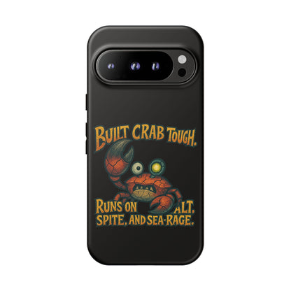 Phone Case - "Built Crab Tough" Funny Crab Graphic Protective Case
