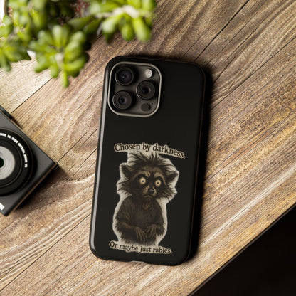 Phone Case - "Chosen by Darkness (Or Maybe Just Rabies)" Cute Creepy Retro Creature Protective Case
