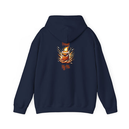 Candle Flame Hoodie — 'Make My Fire' Cozy Graphic Hooded Sweatshirt