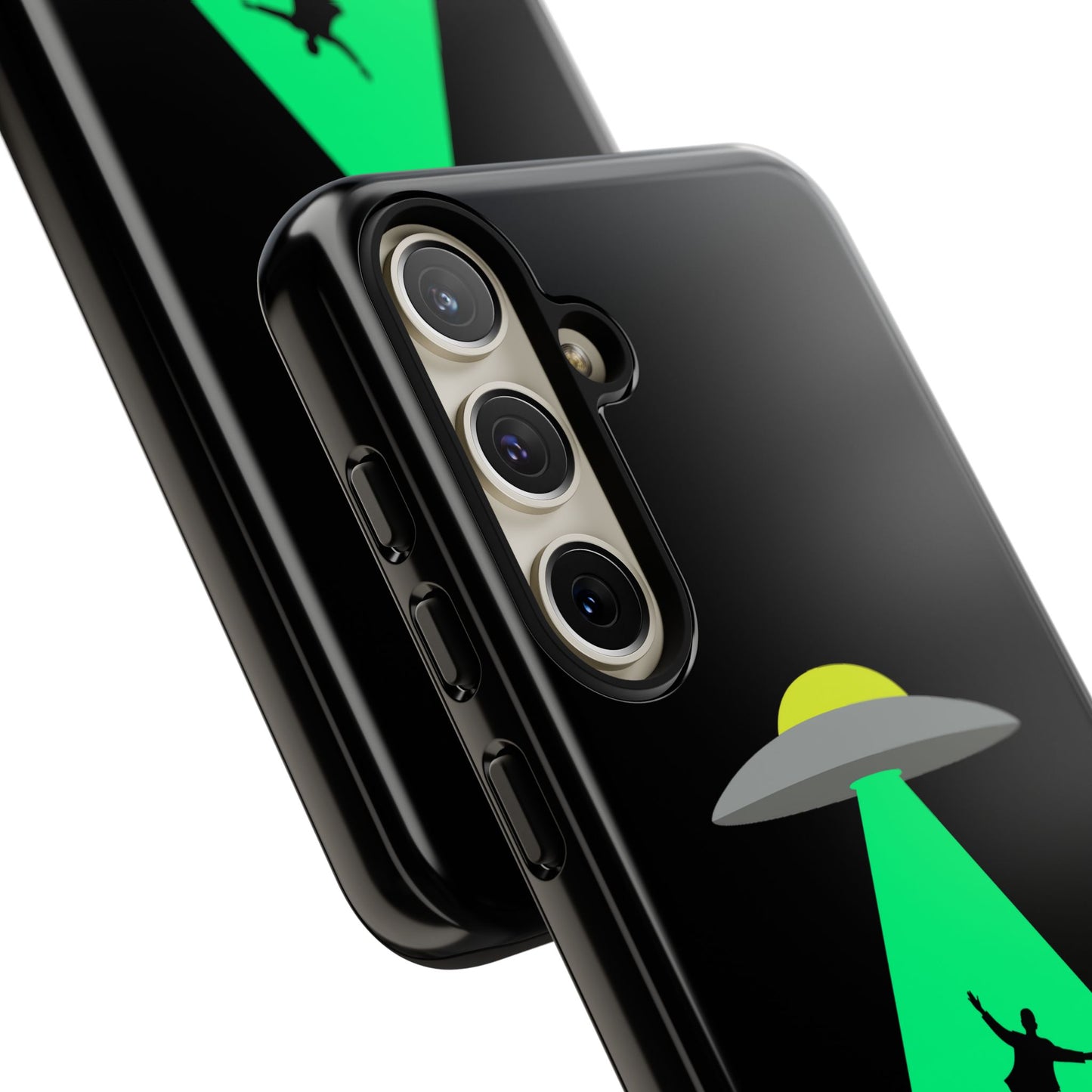Phone Case — 'Beamed Up Before Rent Was Due' Alien Abduction Design