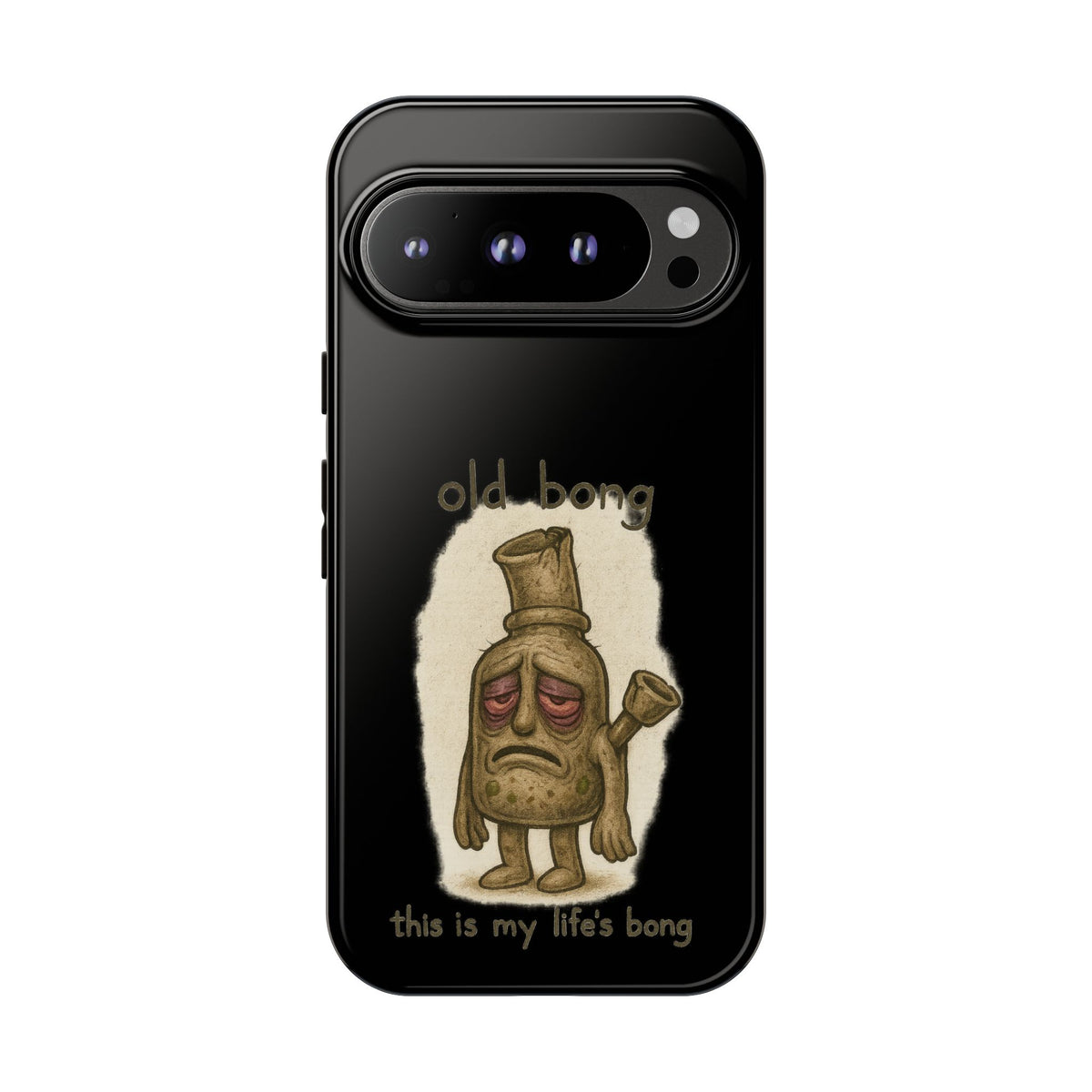 Phone Case — 'Old Bong' Funny Stoner Illustration, "This Is My Life's Bong"