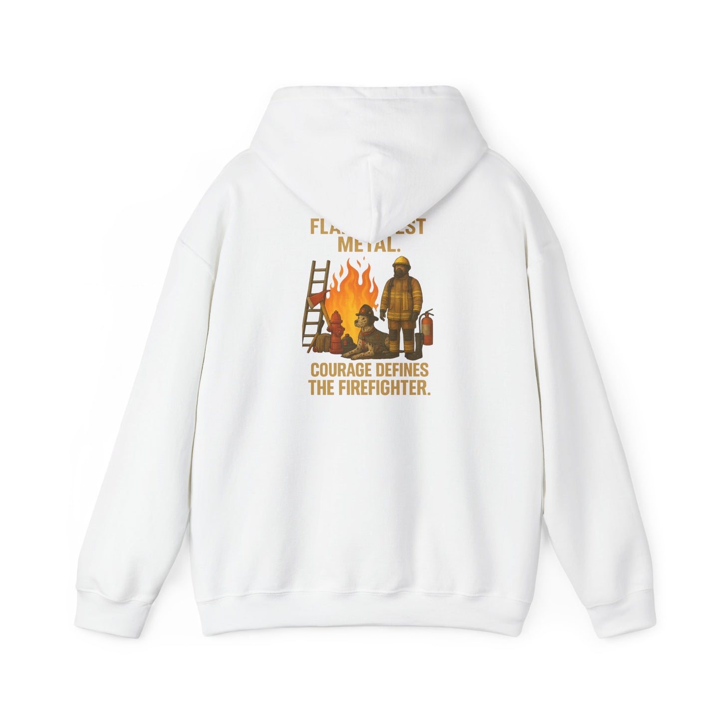 Flames Test Metal Firefighter Hoodie