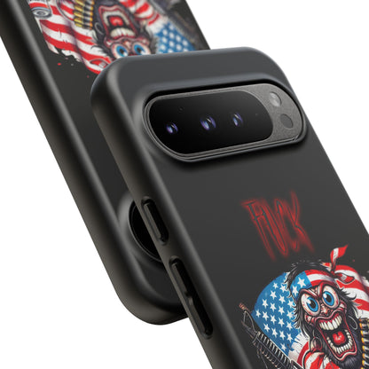 Phone Case — American Flag Skull Soldier Design (Tough Cases)