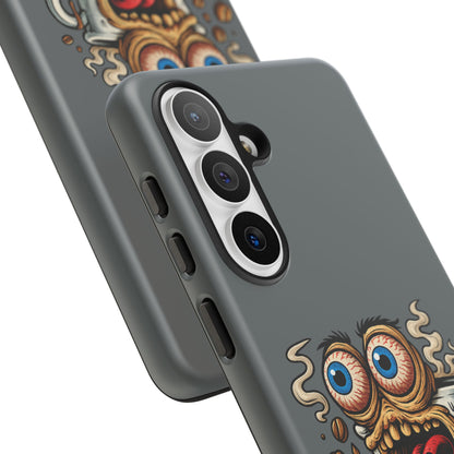 Phone Case — "This Isn't a Cup, It's a Cry for Help" Coffee Monster Design
