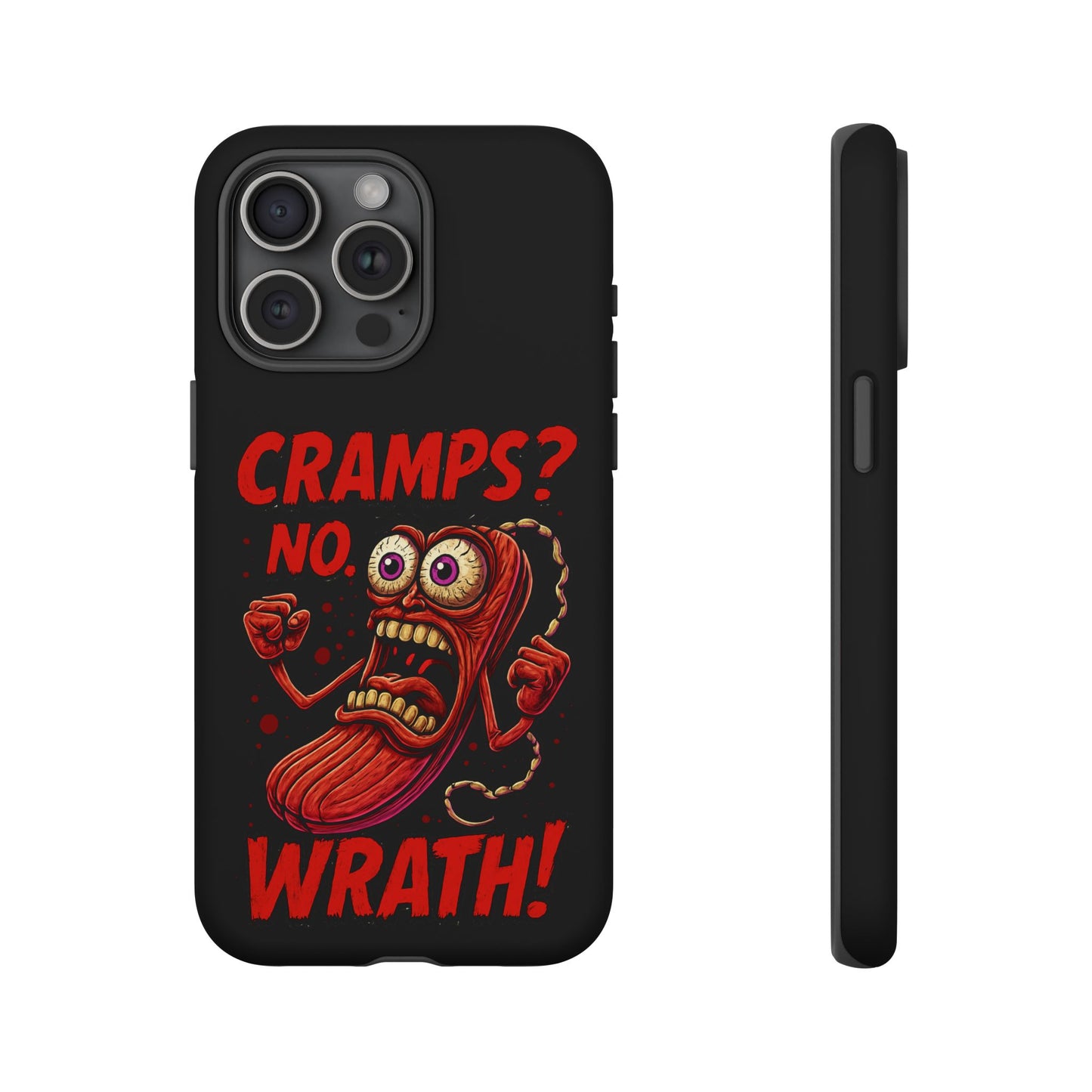 Phone Case — "Cramps? No, Wrath!" Retro Hot-Pepper Graphic