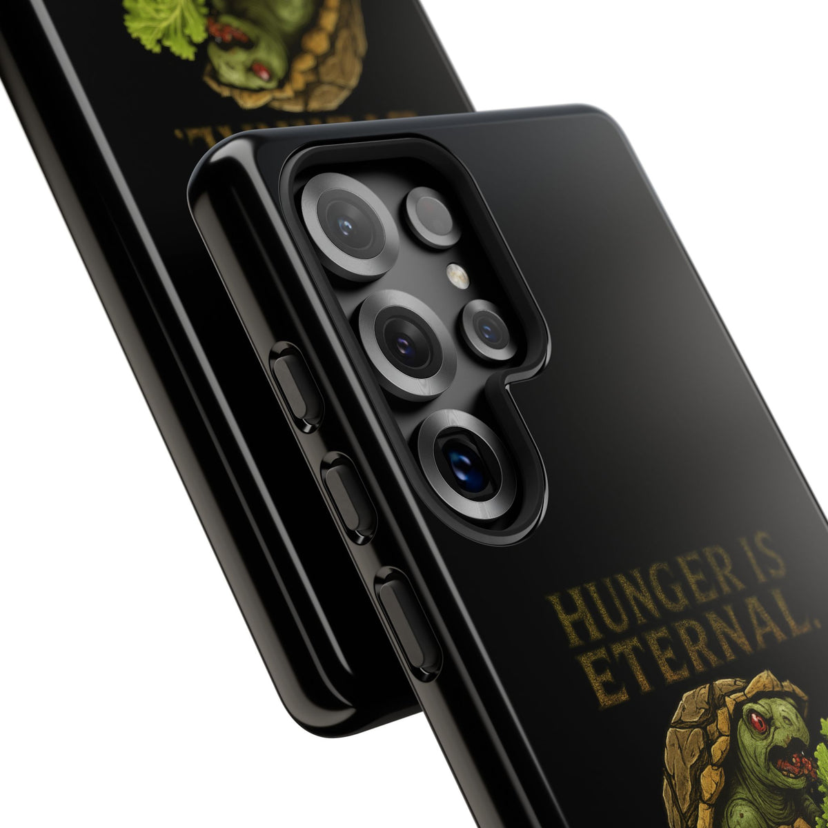 Phone Case — "Hunger Is Eternal, Your Fingers Are Optional" Turtle Monster Design