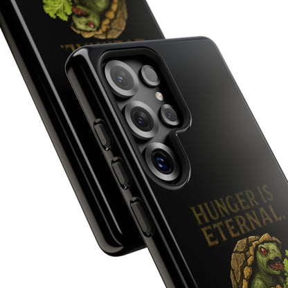 Phone Case — "Hunger Is Eternal, Your Fingers Are Optional" Turtle Monster Design