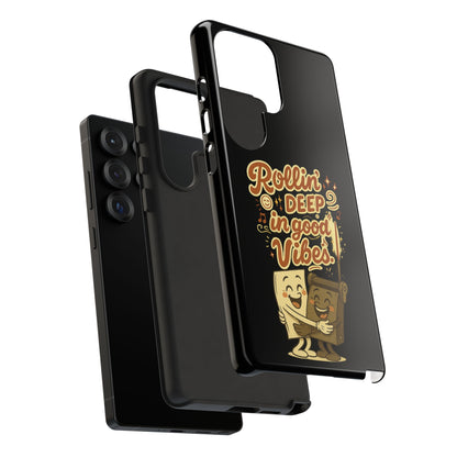 Phone Case — "Rollin' Deep in Good Vibes" Cartoon Retro Design