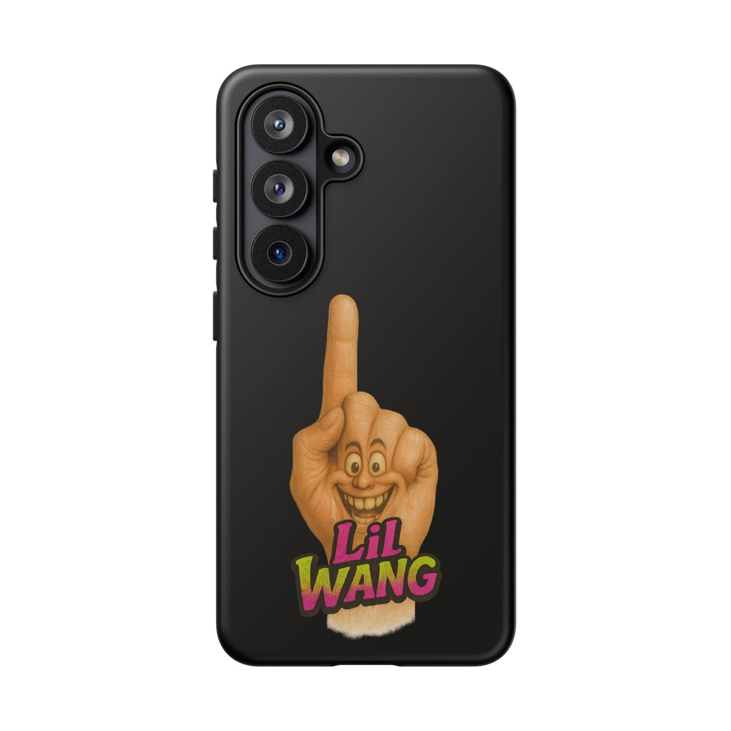 Phone Case — 'Lil Wang' Humorous Middle Finger Character Protective Cover