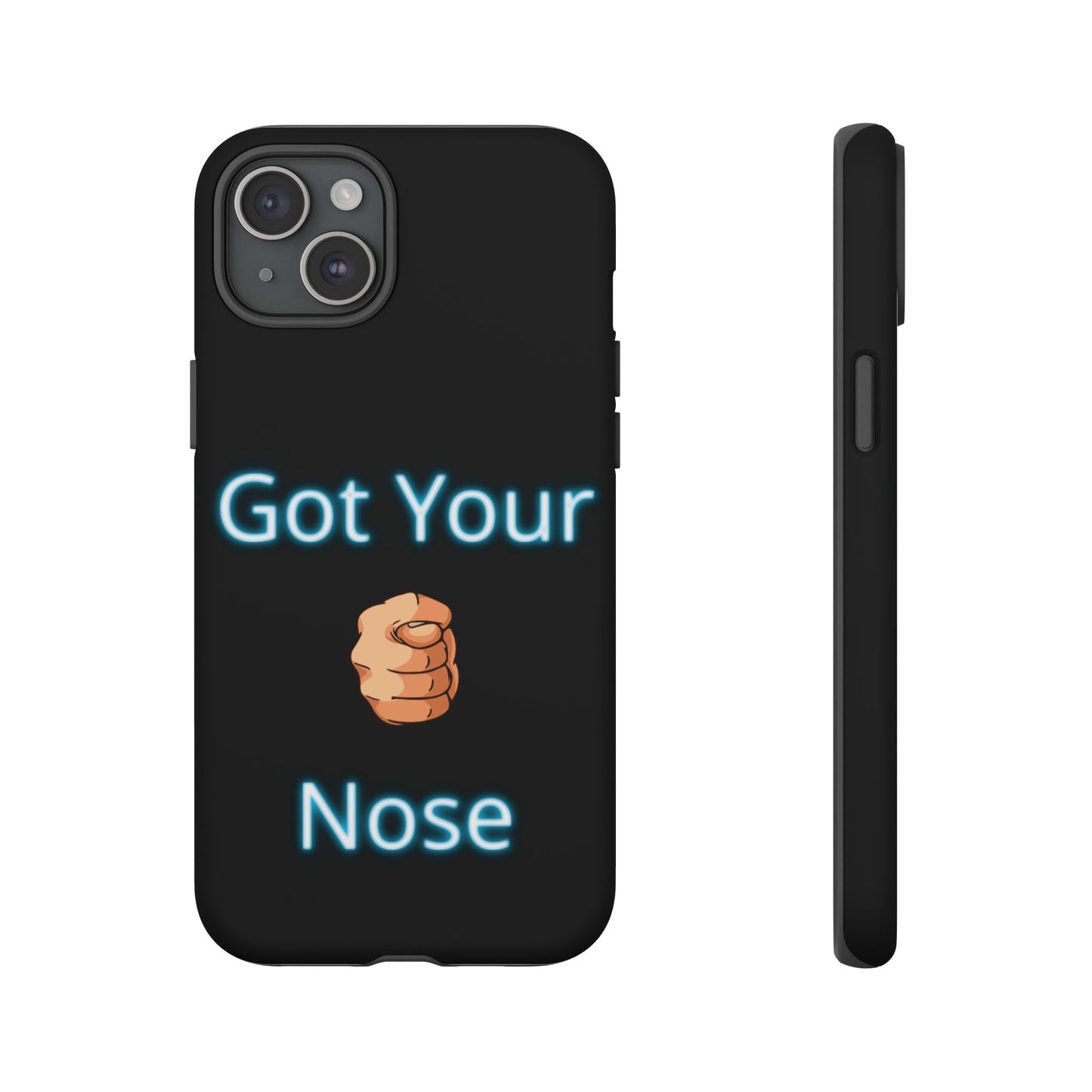 Got Your Nose Phone Case — Funny Neon Fist Design