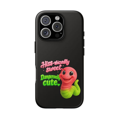 Phone Case — "Hiss-tically Sweet, Dangerously Cute" Worm Design