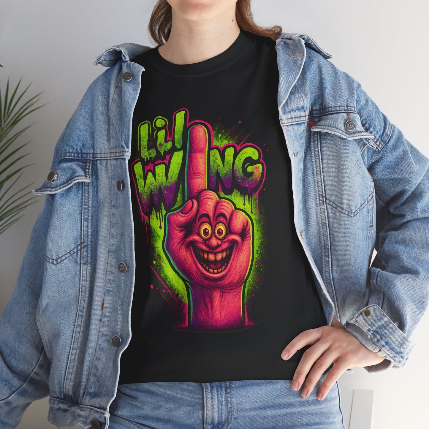 Lil’ Wing – Happy Middle Finger Monster Tee