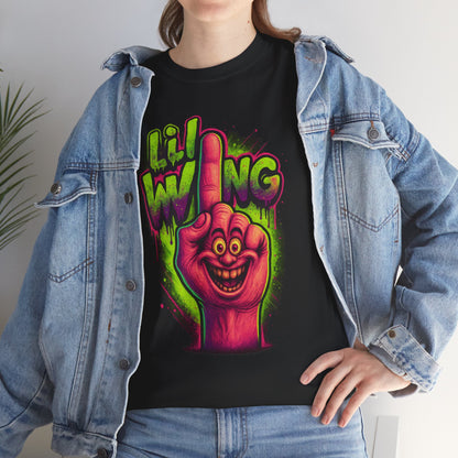 Lil’ Wing – Happy Middle Finger Monster Tee