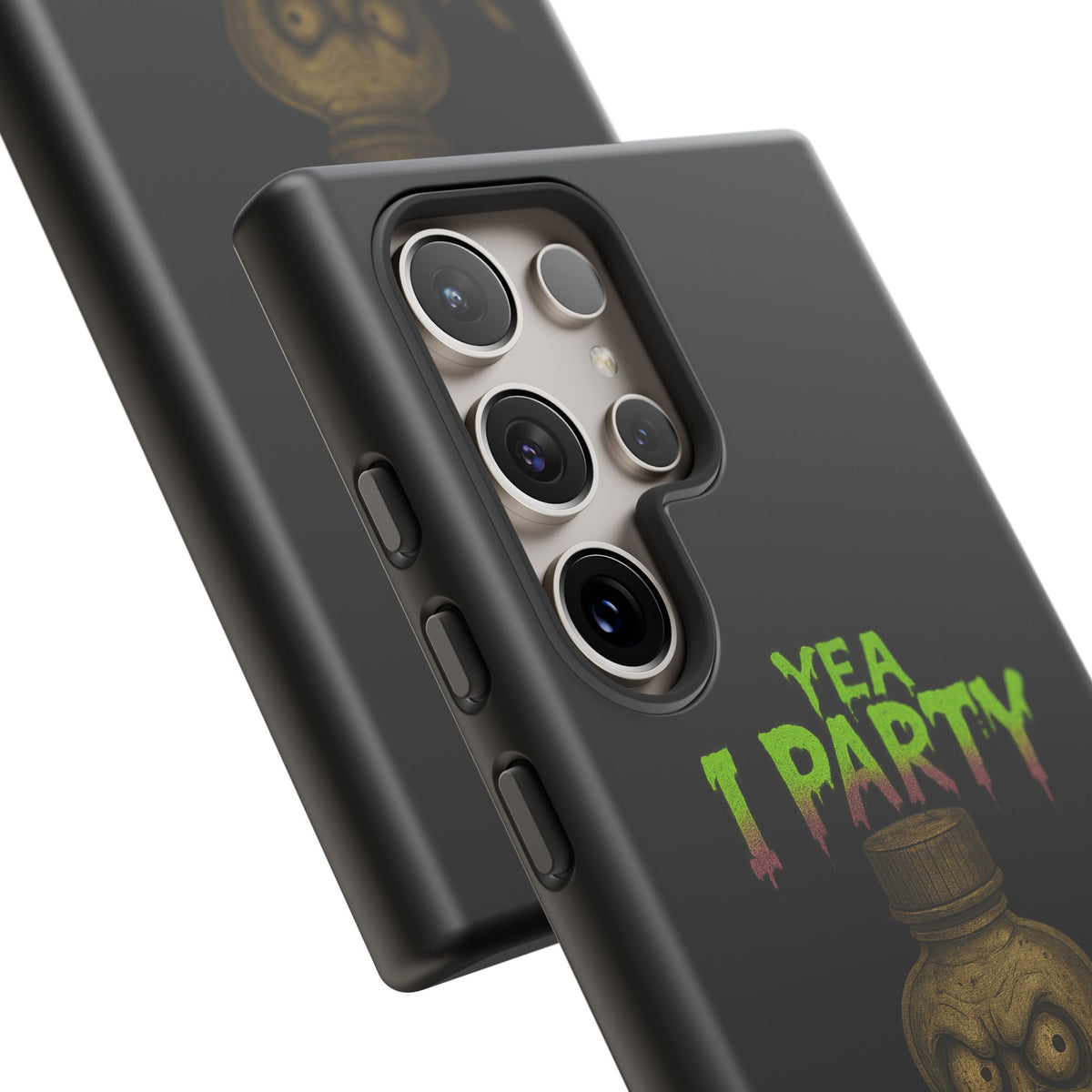 Phone Case — 'Yea I Party' Creepy Baby Bottle Graphic