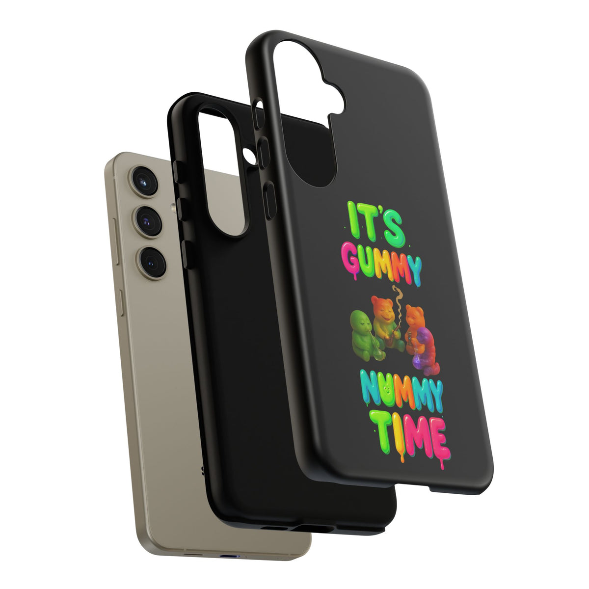 It's Gummy Nummy Time Phone Case — Colorful Gummy Bears Protective Case