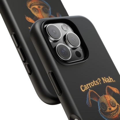 Phone Case — Creepy Bunny "Carrots? Nah. I crave screams." Horror iPhone Case