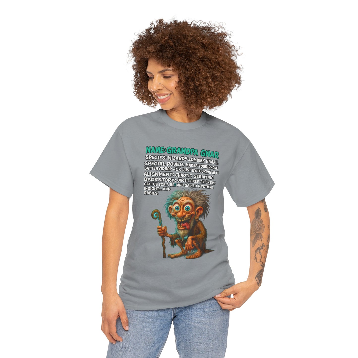 Grandpa Gnar – Chaotic Geriatric Wizard T-Shirt