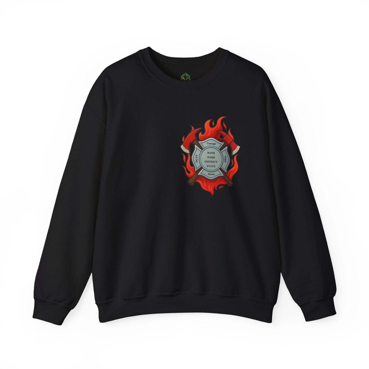 In the Heat of Danger We Hold the Line Crewneck Sweatshirt